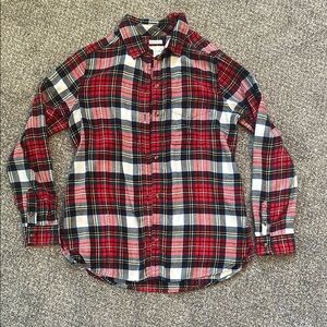 Classic Red Plaid Button Shirt
